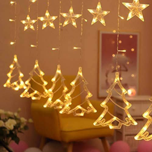 Christmas Tree Curtain Lights