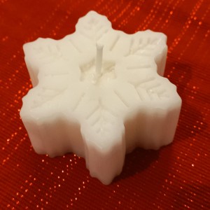 (Set of 3) Snowflake candles